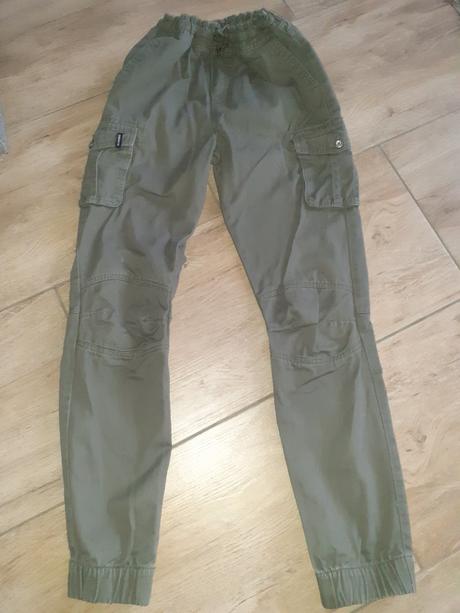 Kapsáčové nohavice khaki na 165cm, terranova,164