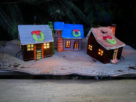 Keramické domčeky,