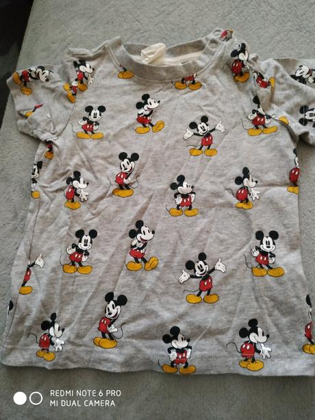 Tričko mickey, h&m,80
