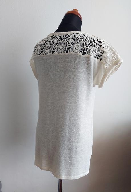 Padavé tričko s čipkou, new yorker,m