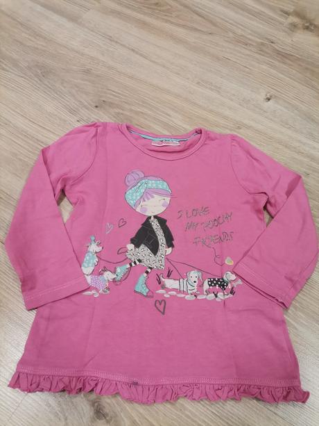 Dievčenské ružové tričko, pepco,92