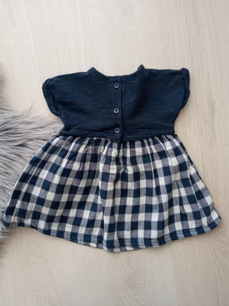 Dievčenské kockované šaty next (3-6mes.), next,62