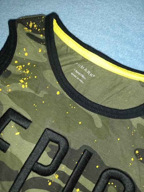 Maskáčove tielko, primark,128