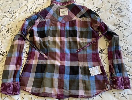 Bavlnená káro košeľa esprit v. 38-40, esprit,40