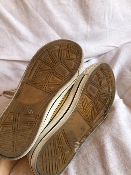 Plátenné tenisky žlté, 37