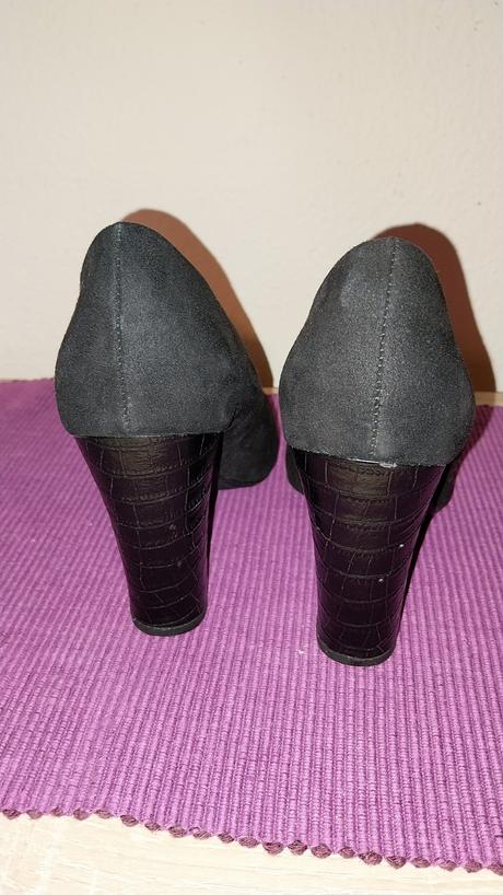 Semišové lodičky na pohodlnom podpätku, f&f,36