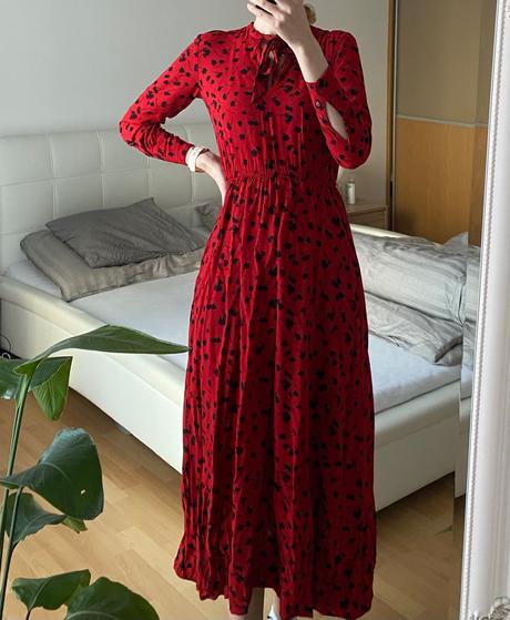 Dlhé červene saty, sinsay,xs