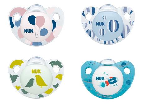 Nuk cumlík trendline silikónový 6-18m, 2ks, nuk