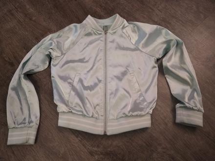 Saténová bombera, h&m,140