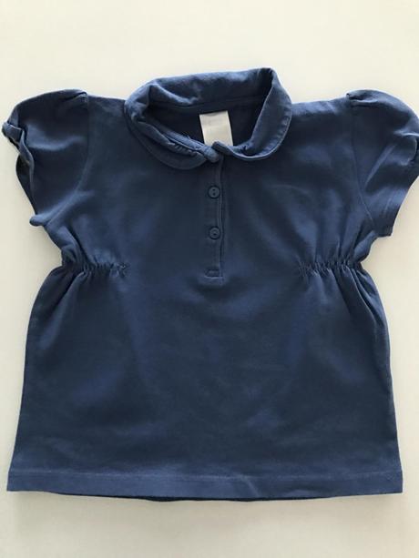 Modre polo tricko 24-36 mes., zara,98