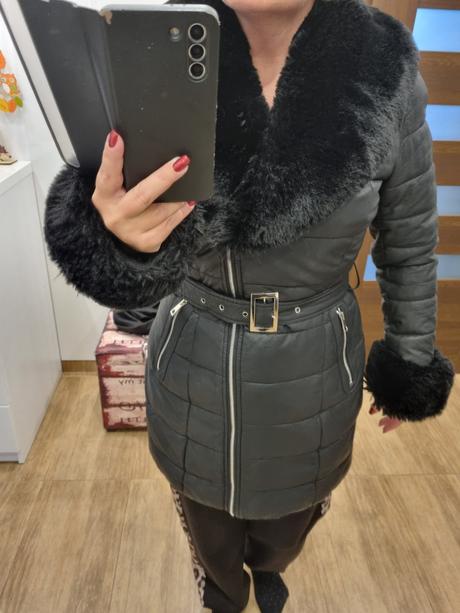 Damska zimna bunda, l