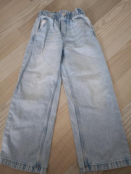 Široké rifle, h&m,128