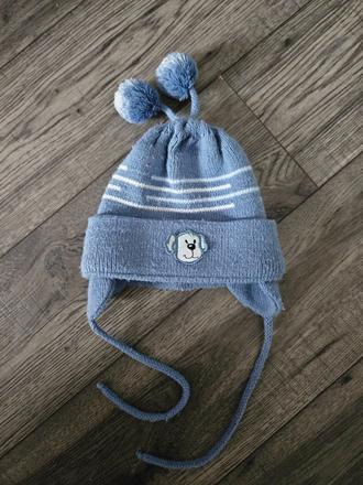 Chlapčenská zimná čiapka cez ušká 74, 74