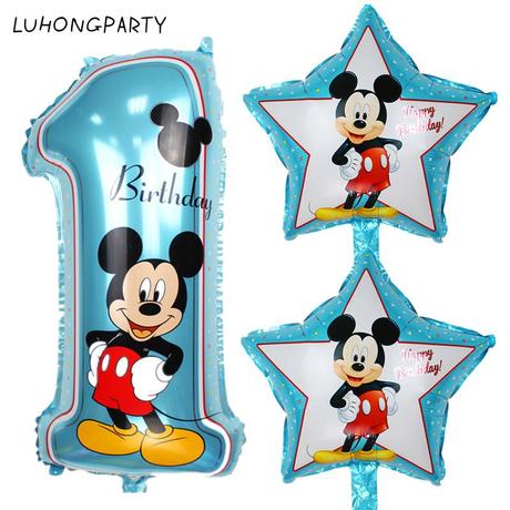 Set balónov - 1 narodeniny - modrý, 