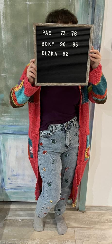 Vyšívané rifle trendyol, m