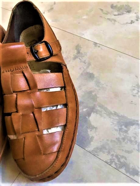 Celokožené sandále, rieker,42