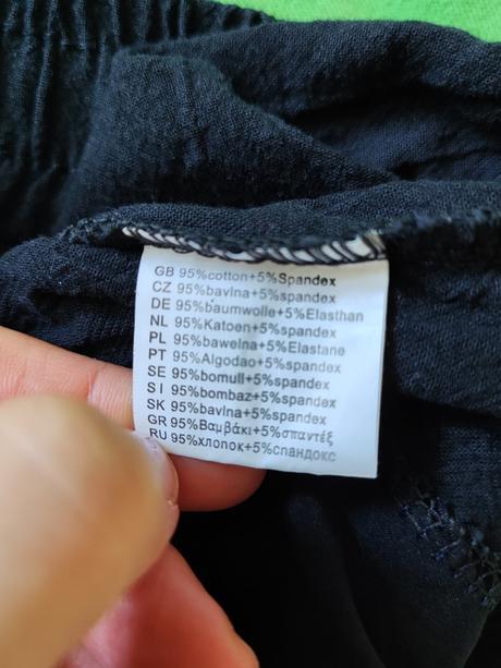 Bavlnené tenké nohavice, s