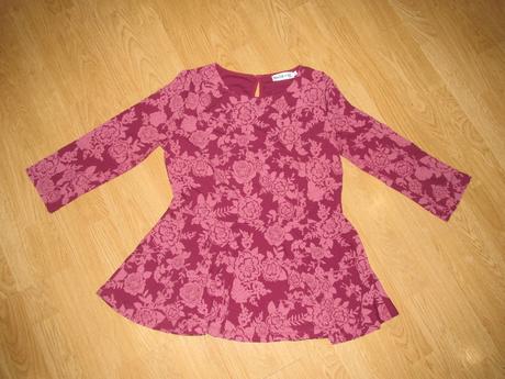 Bordové tričko v. 42, bonprix,42