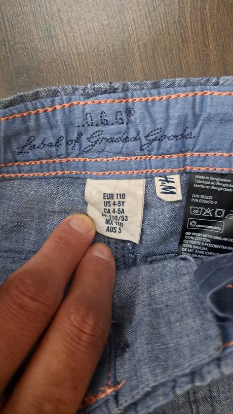 Kraťase, h&m,110