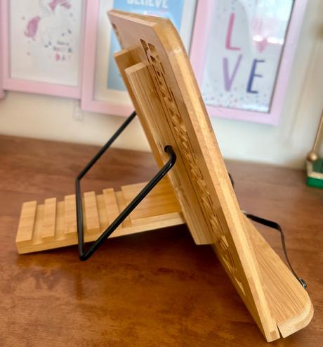 Bambusový držiak ma tablet/knihu, 