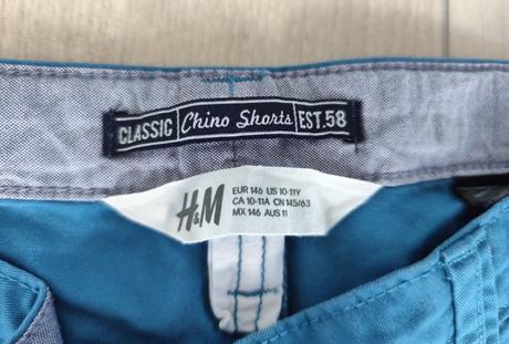 Predám chlapčenské kraťasy, h&m,146