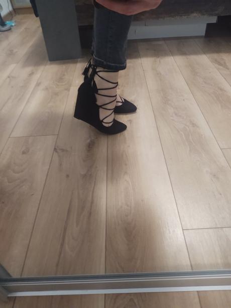 Semišové lodičky na šnurovanie, mohito,39