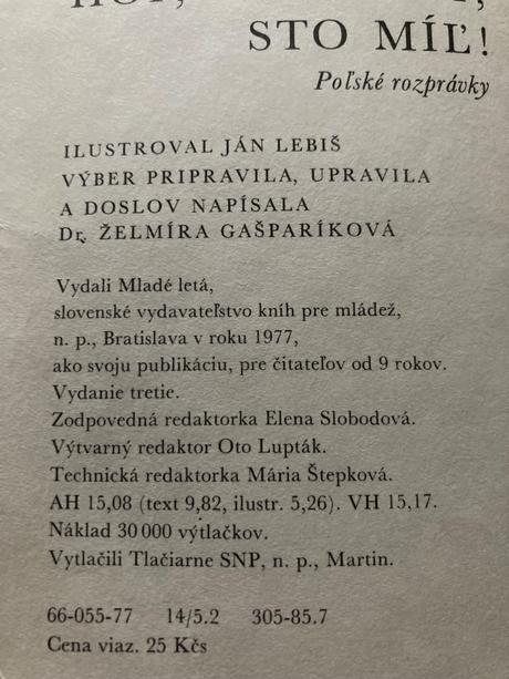 Hop, čižmičky, sto míľ (1977), 