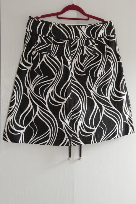 Čierno biela sukňa h&m m, m