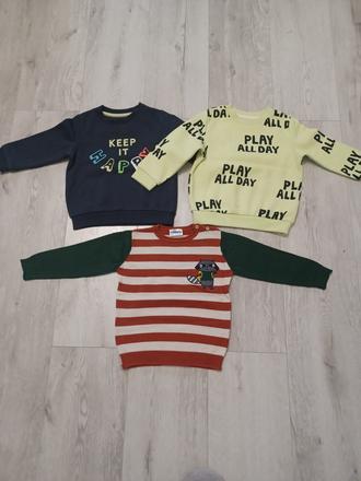 2 mikiny+svetrik, f&f,86