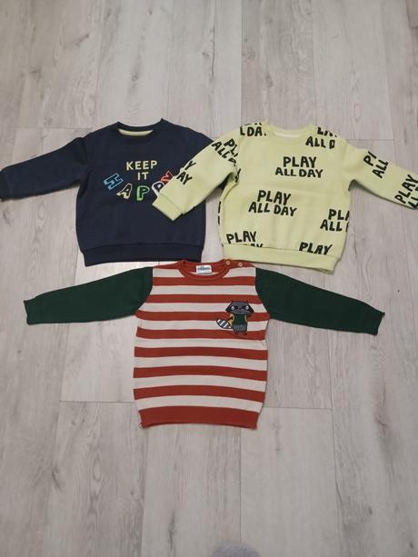 2 mikiny+svetrik, f&f,86