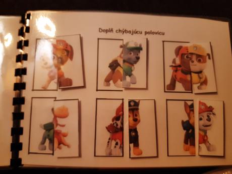 Paw patrol zosit s aktivitami, 