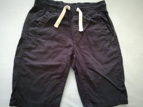 Modré šortky lindex veľ 7-8 rokov, lindex,122