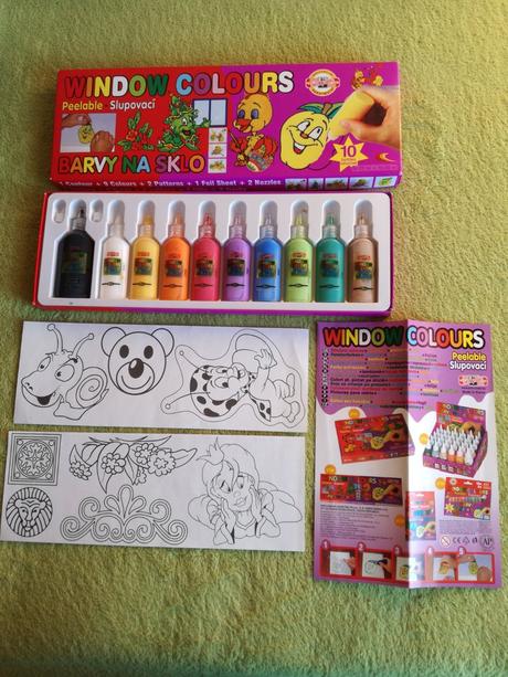 Farby na sklo removable window paint,