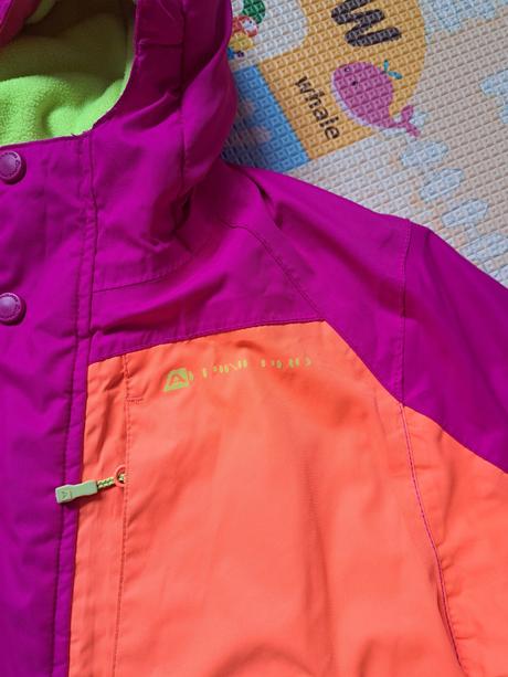 Zimna lyziarska dievcenska bunda alpine pro, alpine pro,140