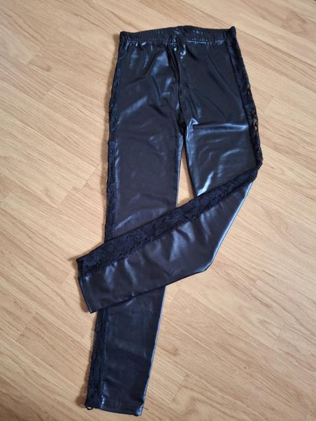 Legíny s čipkou, s