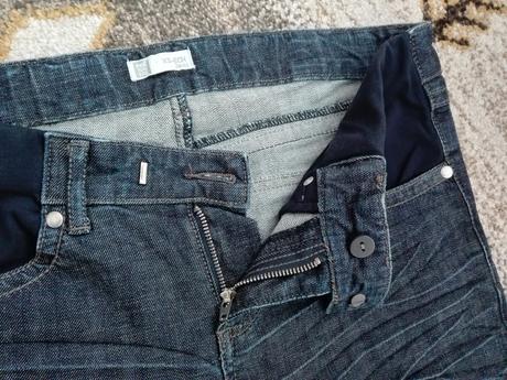 Tehotenské značkové rifle prenátal - 2x oblečené, 38