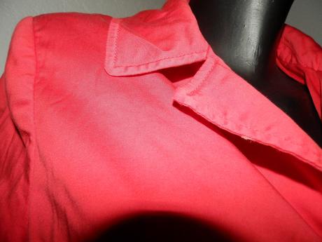 Bonprix prechodný podšitý červený kabátik m, bonprix,m