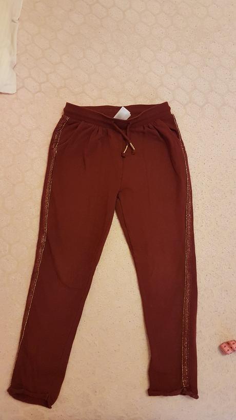 Dievčenské nohavice a tričko veľ.128, palomino,128