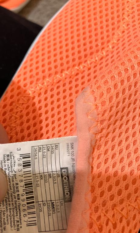 Topánky do vody v.34/35, decathlon,34