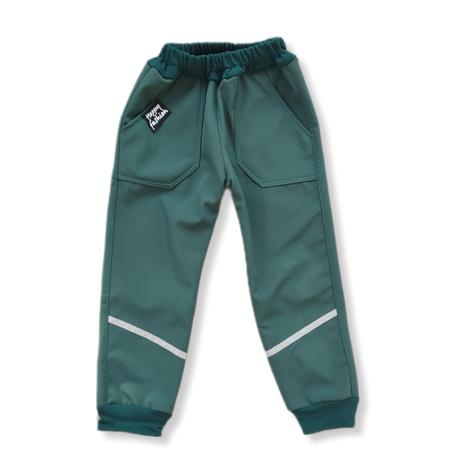 Softshellove nohavice zelené, 92 - 128