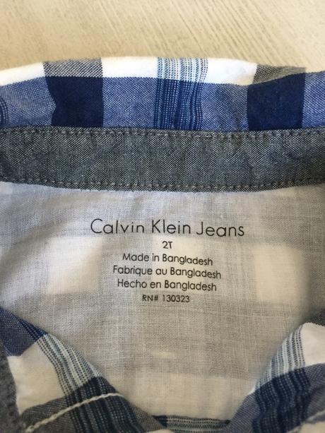 Calvin klein chlapčenská košeľa, calvin klein,92