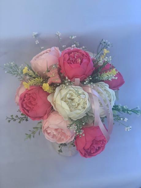 Mydlova kytica z mydloveho papiera,