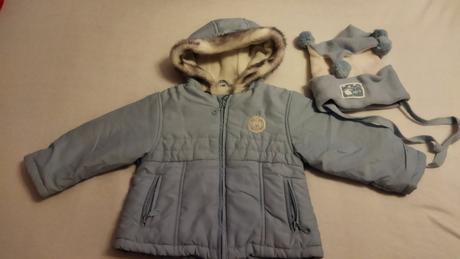 Zimná bunda,veľ.86+ciapka, 86