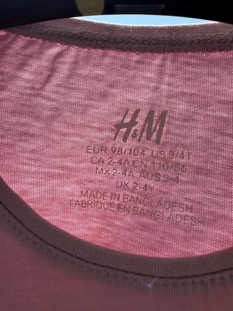 Dievčenské trička h&m 2ks, h&m,98
