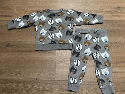 Súprava mikina tepláky next 92/98 nosené, next,92