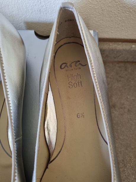 Strieborne baleriny zn. ara, ara,40