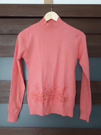 Svetrík s krajkou, s