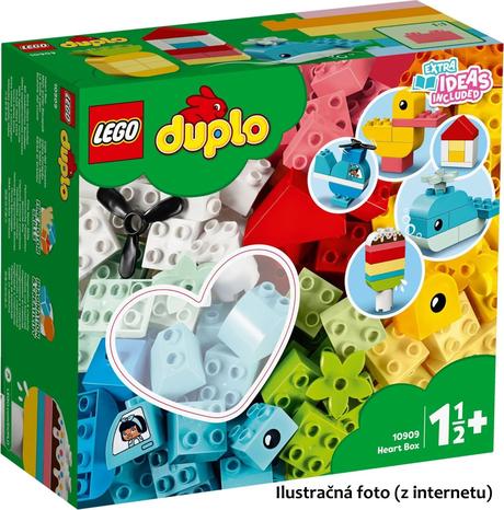 Stavebnica lego duplo - heart box (80 dielikov),