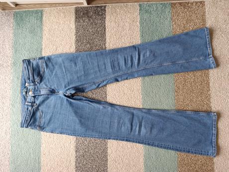 Dievčenské jeansy flare zn hm veľ 158, h&m,164