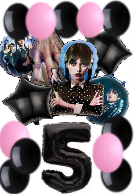 Balóny - wednesday addams 75x48cm - 16/17/18 kusov,